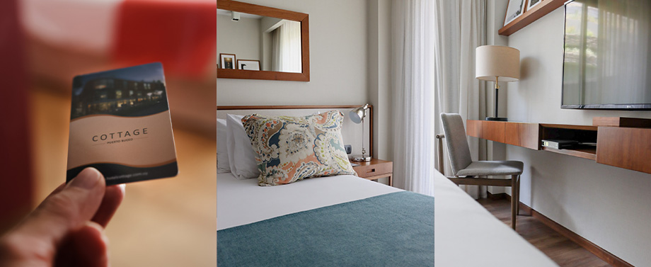 Habitación Superior de Hotel Cottage Carrasco con desayuno en la cama